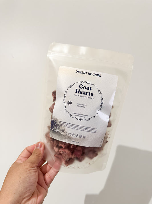 Freeze Dried Goat Hearts