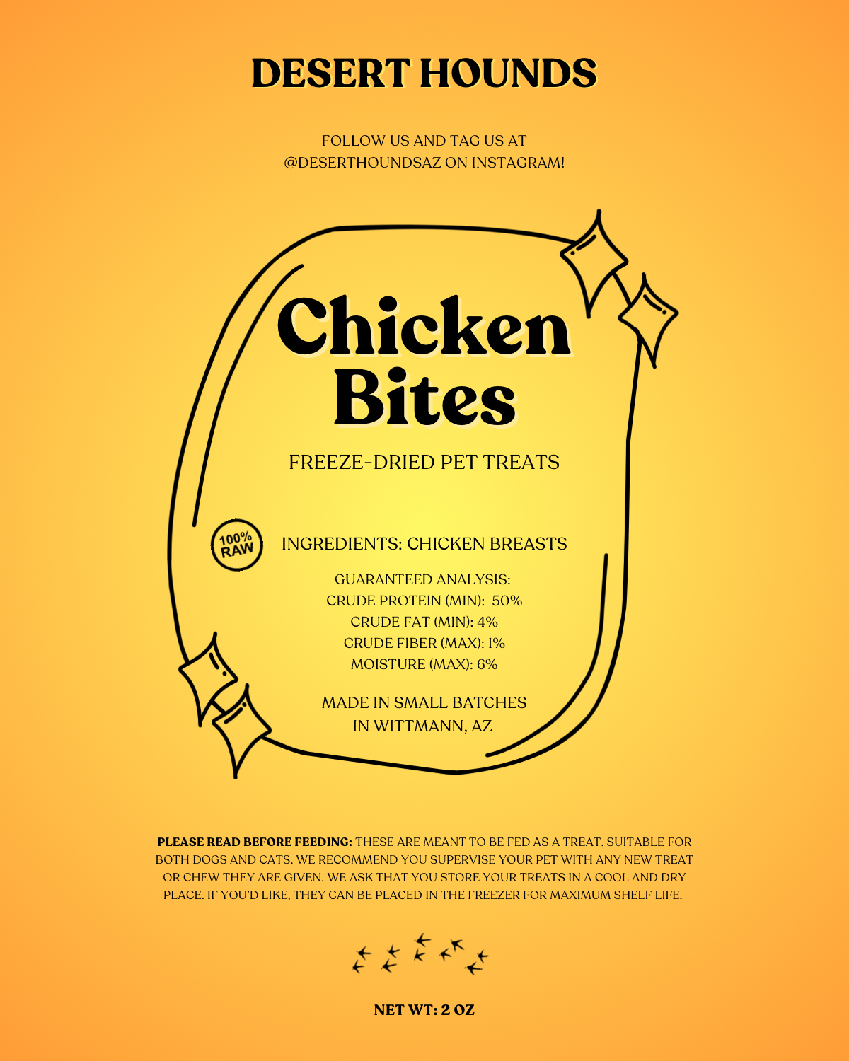 Freeze Dried Chicken Bites